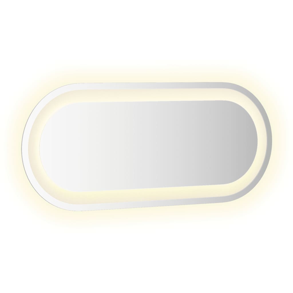 LED Bathroom Mirror 60x25 cm Oval