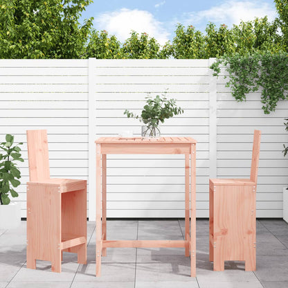 3 Piece Garden Bar Set Solid Wood Douglas