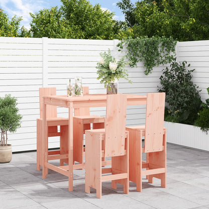 5 Piece Garden Bar Set Solid Wood Douglas