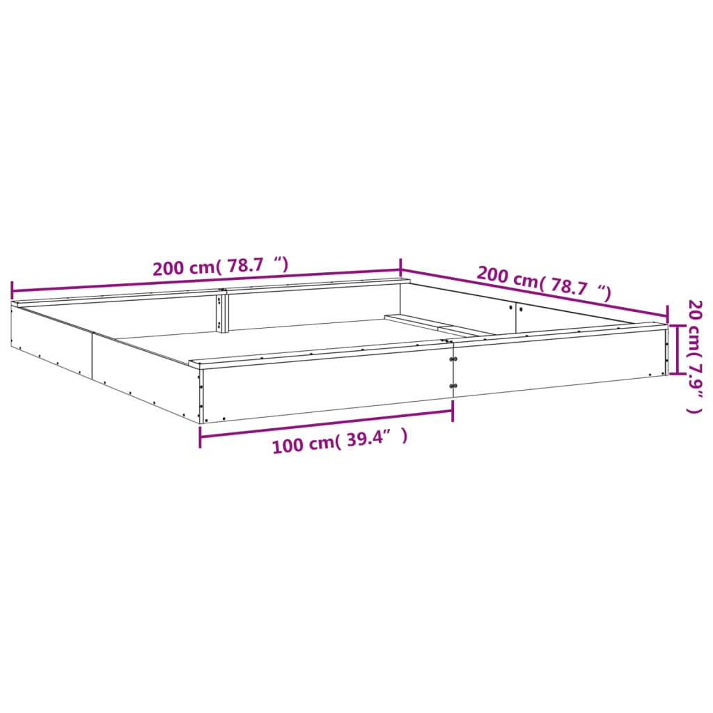 Sandbox with Seats White Square Solid Wood Pine