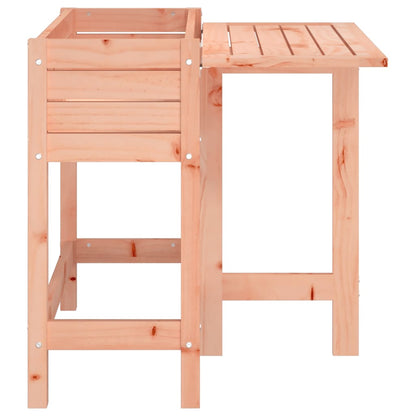 Garden Planter with Folding Tabletop Solid Wood Douglas