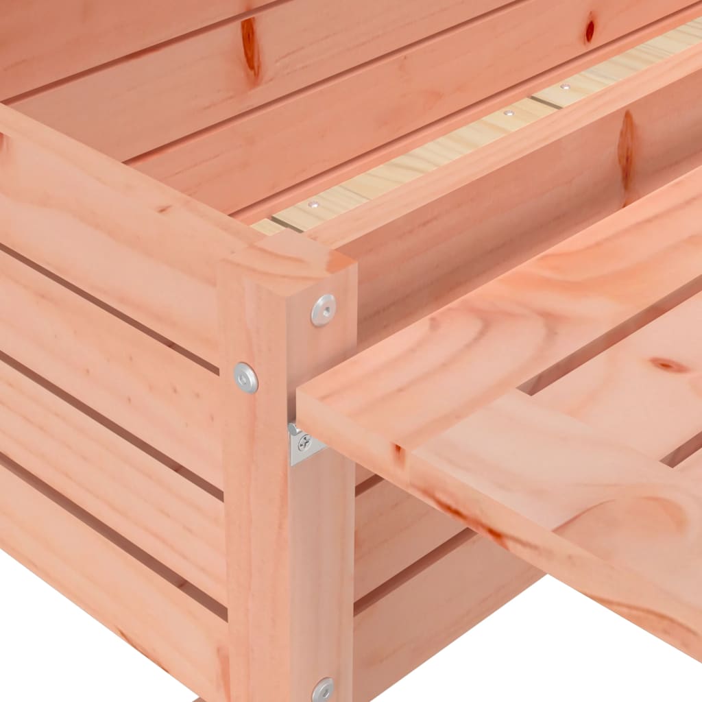 Garden Planter with Folding Tabletop Solid Wood Douglas