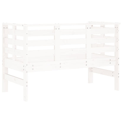 Garden Bench White 111.5x53x71 cm Solid Wood Pine