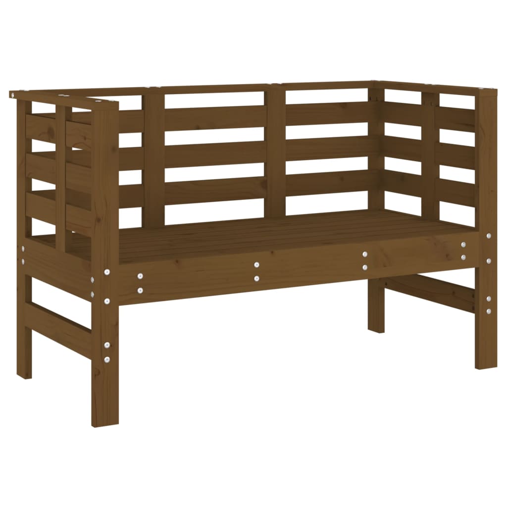 Garden Bench Honey Brown 111.5x53x71 cm Solid Wood Pine