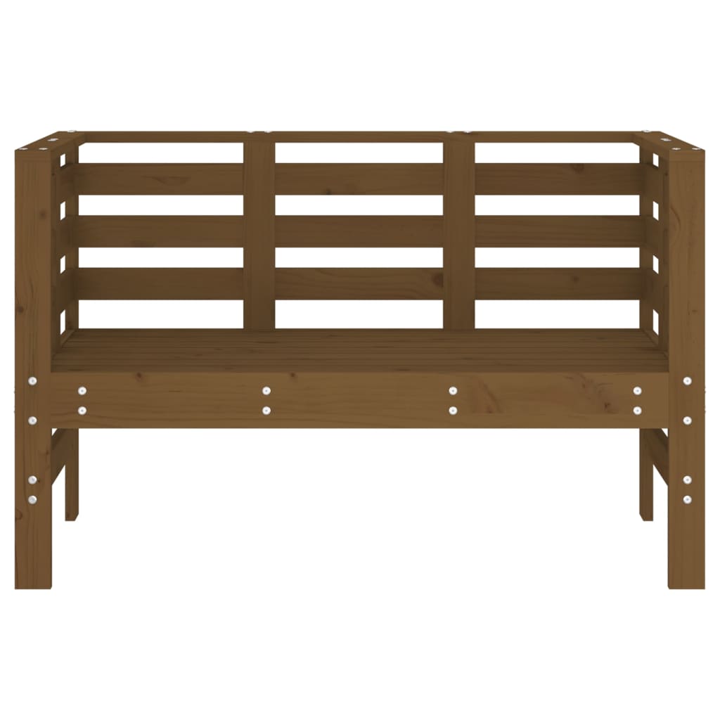 Garden Bench Honey Brown 111.5x53x71 cm Solid Wood Pine