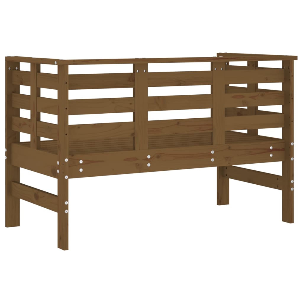 Garden Bench Honey Brown 111.5x53x71 cm Solid Wood Pine