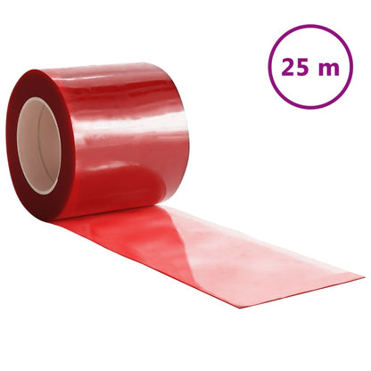 Door Curtain Red 200 mmx1.6 mm 25 m PVC