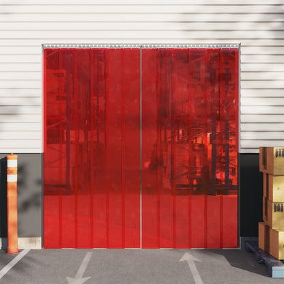 Door Curtain Red 200 mmx1.6 mm 25 m PVC