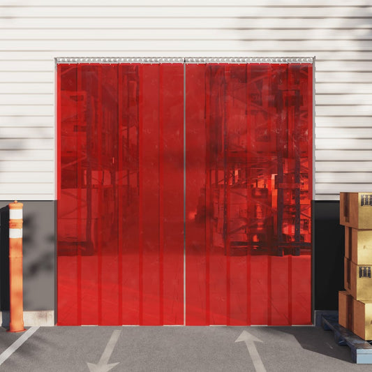 Door Curtain Red 200 mmx1.6 mm 50 m PVC