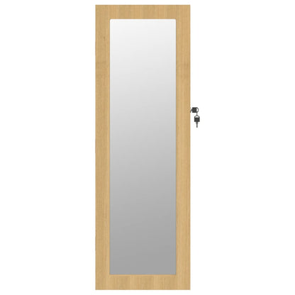 Mirror Jewellery Cabinet Wall Mounted 30x8.5x90 cm