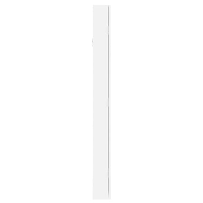 Mirror Jewellery Cabinet Wall Mounted White 37.5x10x106 cm