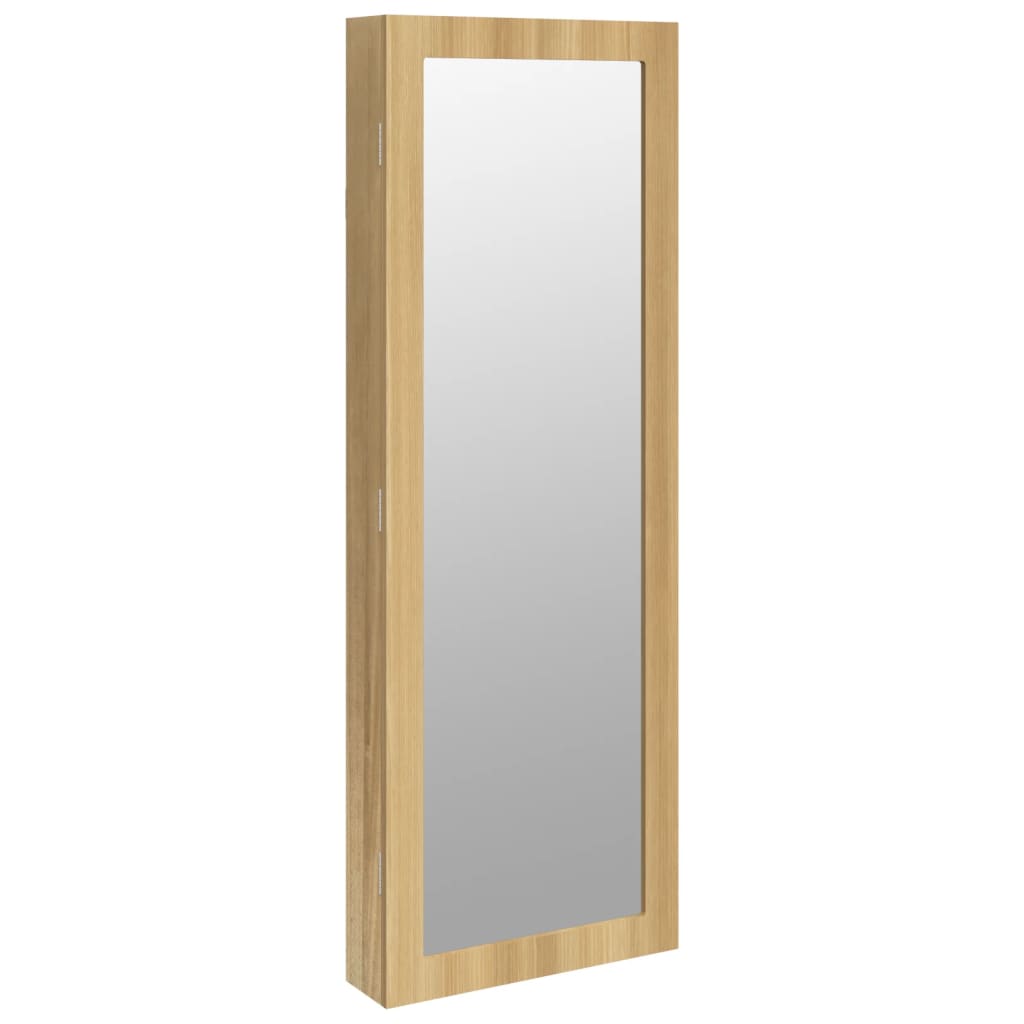 Mirror Jewellery Cabinet Wall Mounted 37.5x10x106 cm