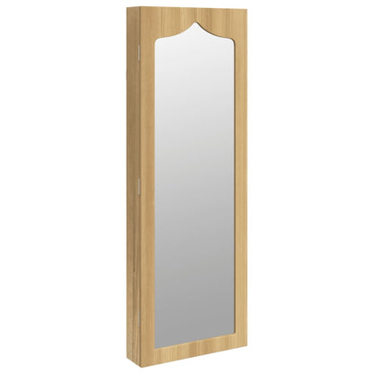 Mirror Jewellery Cabinet Wall Mounted 37.5x10x106 cm