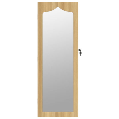 Mirror Jewellery Cabinet Wall Mounted 37.5x10x106 cm