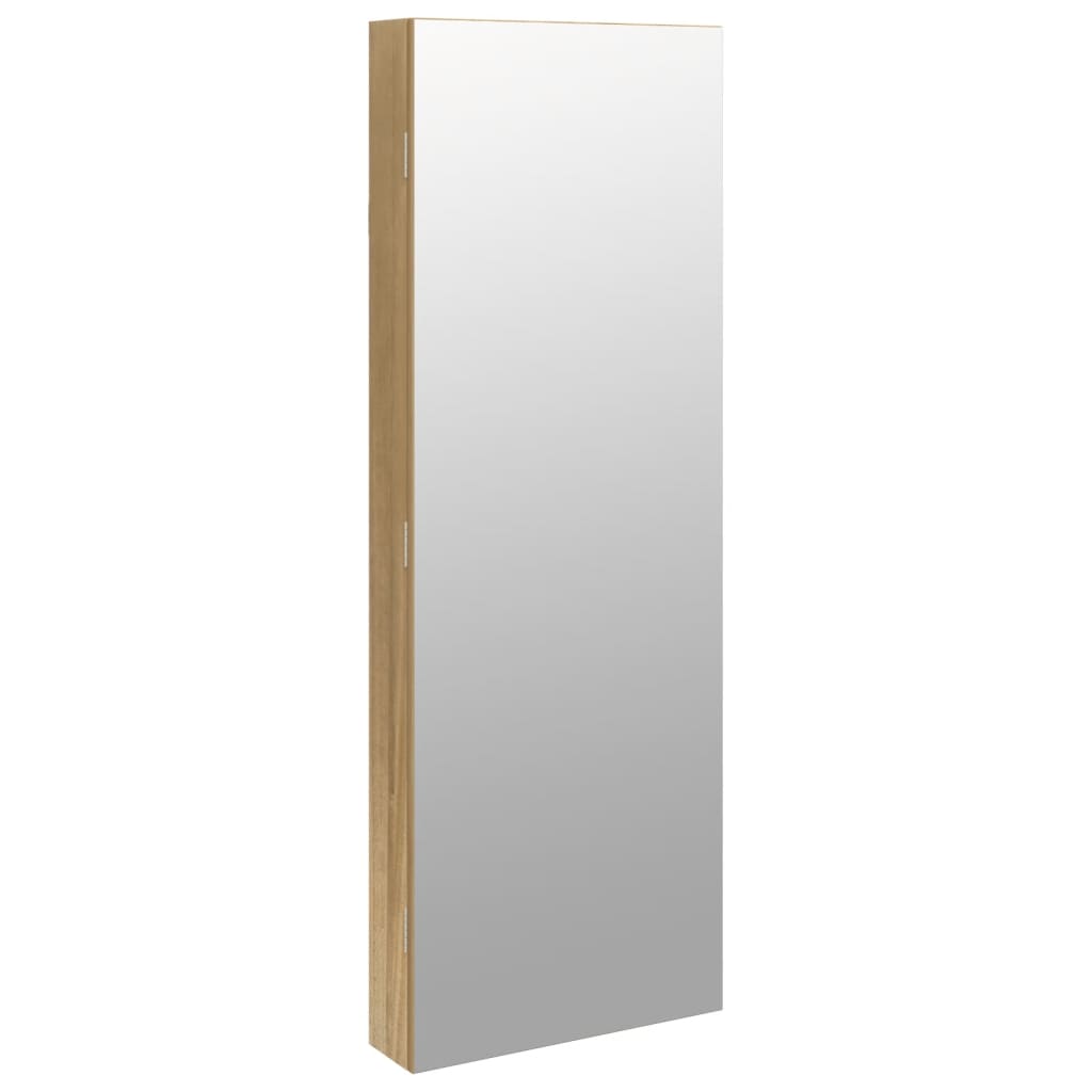 Mirror Jewellery Cabinet with LED Lights Wall Mounted