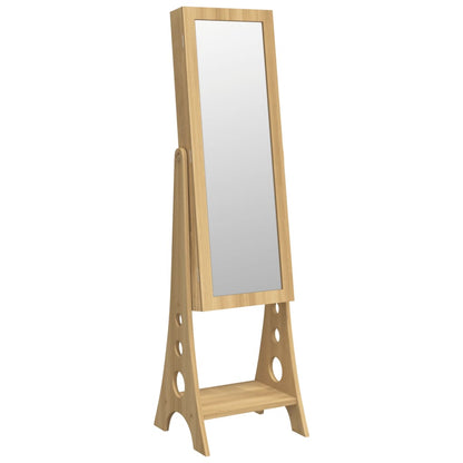 Mirror Jewellery Cabinet with LED Lights Free Standing