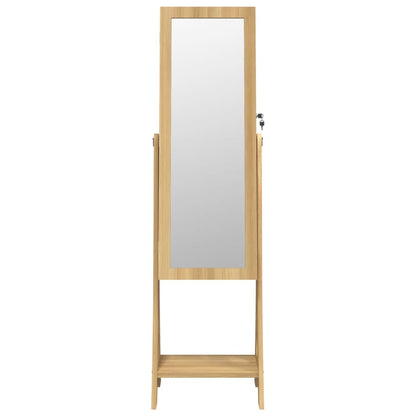 Mirror Jewellery Cabinet with LED Lights Free Standing