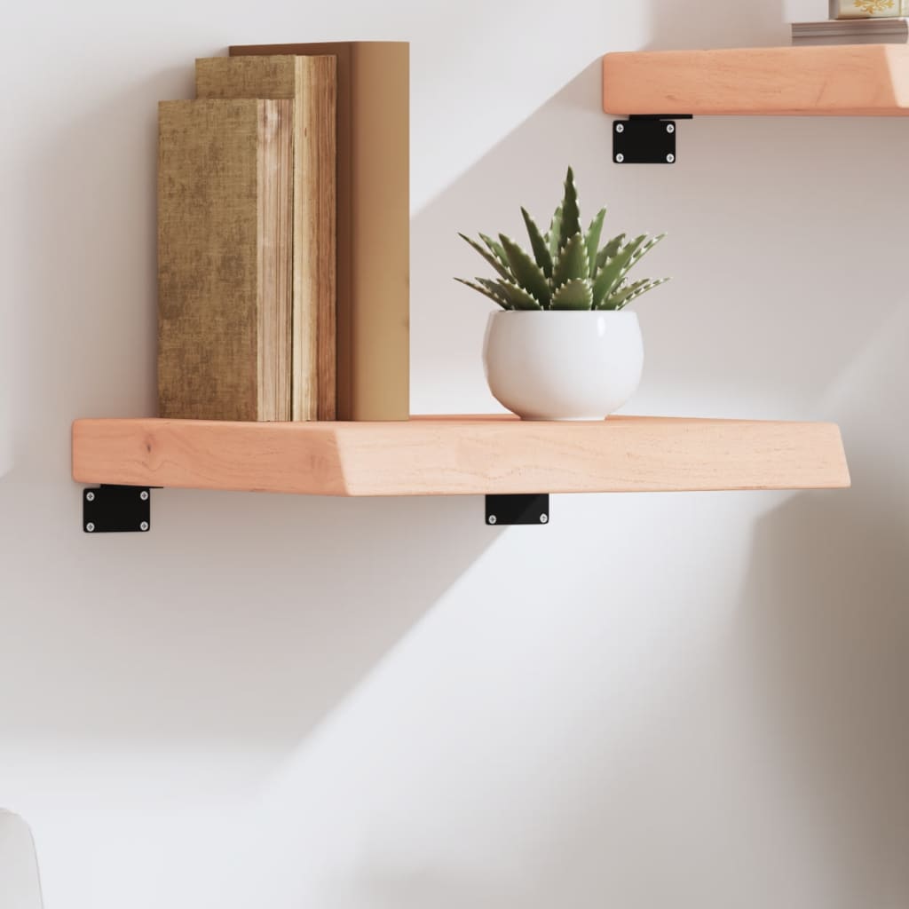 Wall Shelf 40x40x(2-6) cm Untreated Solid Wood Oak