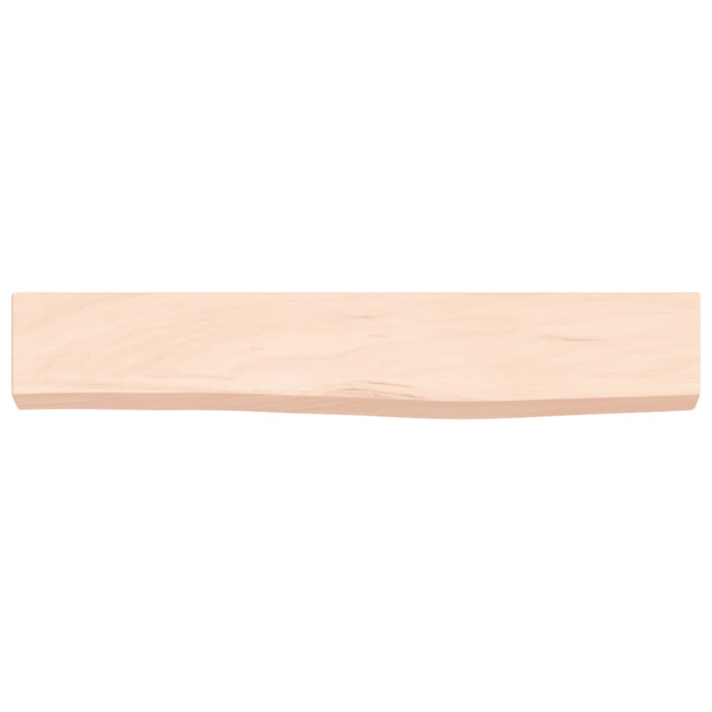 Wall Shelf 60x10x4 cm Untreated Solid Wood Oak