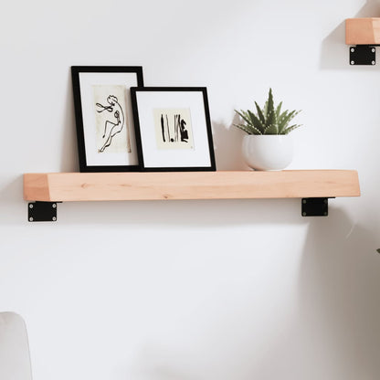 Wall Shelf 60x10x6 cm Untreated Solid Wood Oak