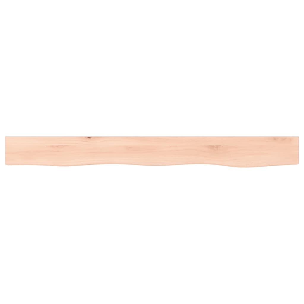 Wall Shelf 100x10x6 cm Untreated Solid Wood Oak