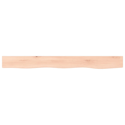 Wall Shelf 100x10x6 cm Untreated Solid Wood Oak