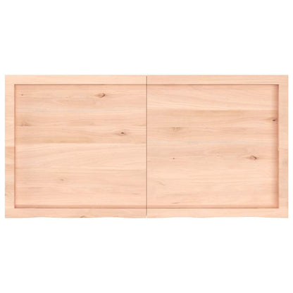 Wall Shelf 120x60x(2-4) cm Untreated Solid Wood Oak