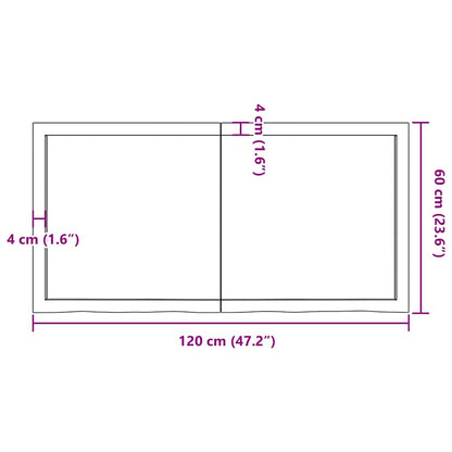 Wall Shelf 120x60x(2-6) cm Untreated Solid Wood Oak