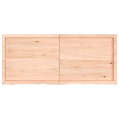 Wall Shelf 140x60x(2-6) cm Untreated Solid Wood Oak