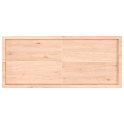 Wall Shelf 140x60x(2-6) cm Untreated Solid Wood Oak