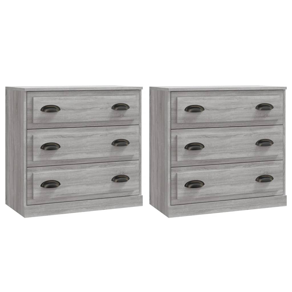 Sideboards 2 pcs Grey Sonoma Engineered Wood