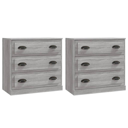 Sideboards 2 pcs Grey Sonoma Engineered Wood