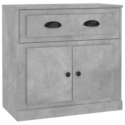 Sideboards 2 pcs Concrete Grey Engineered Wood