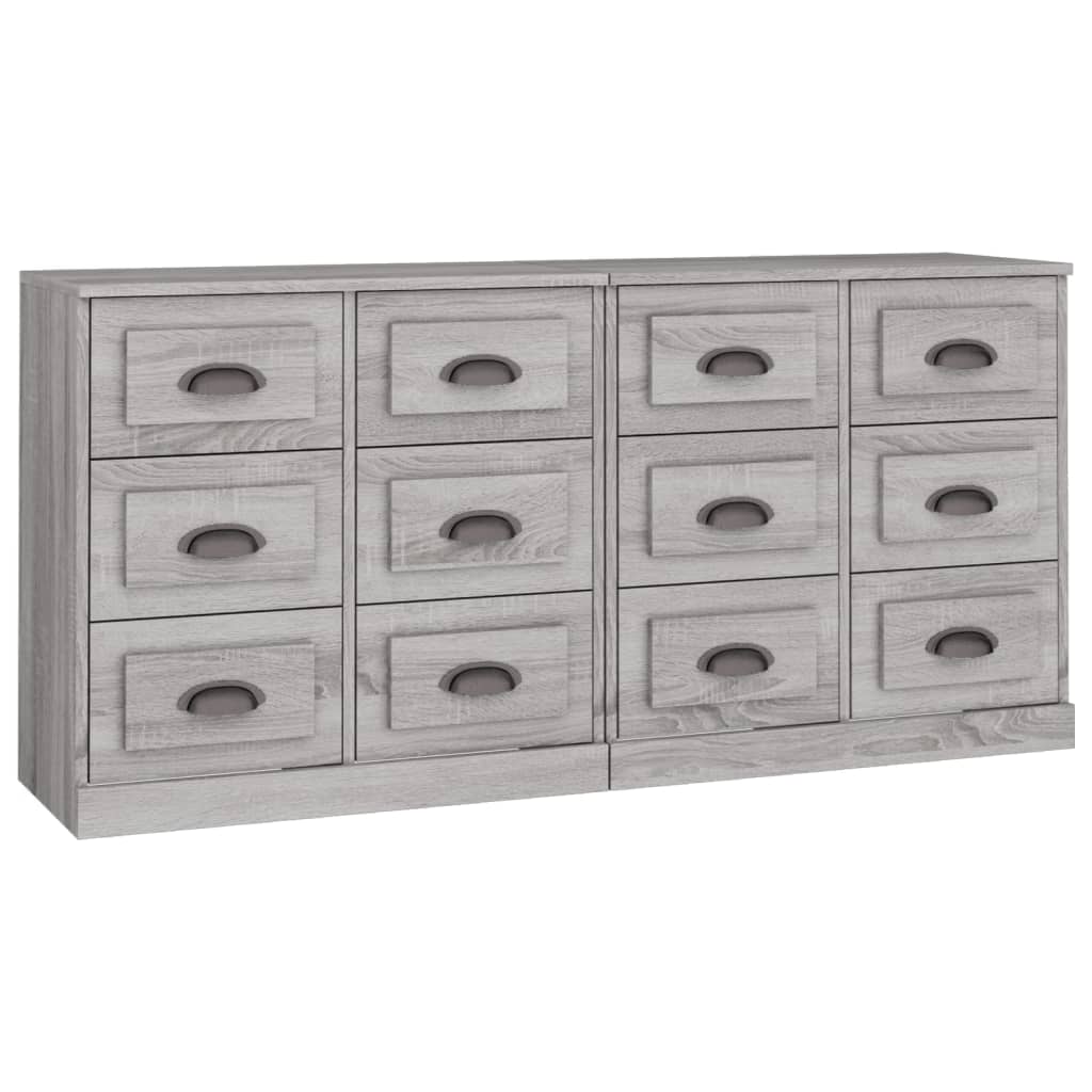 Sideboards 2 pcs Grey Sonoma Engineered Wood