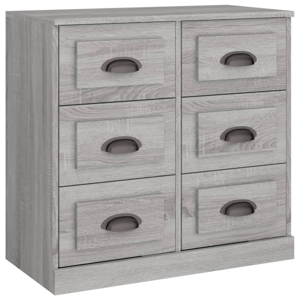 Sideboards 2 pcs Grey Sonoma Engineered Wood