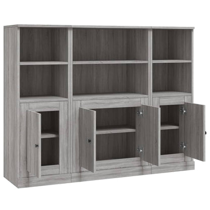 Highboards 3 pcs Grey Sonoma Engineered Wood