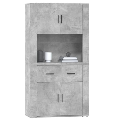 Highboard Concrete Grey Engineered Wood