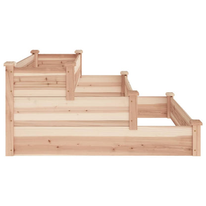 Garden Raised Bed 120x120x56 cm Solid Wood Fir