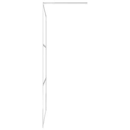 Walk-in Shower Wall with Shelf Chrome 100x195 cm ESG Glass&Aluminium