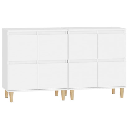 Sideboards 2 pcs White 60x35x70 cm Engineered Wood