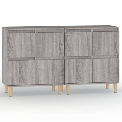 Sideboards 2 pcs Grey Sonoma 60x35x70 cm Engineered Wood