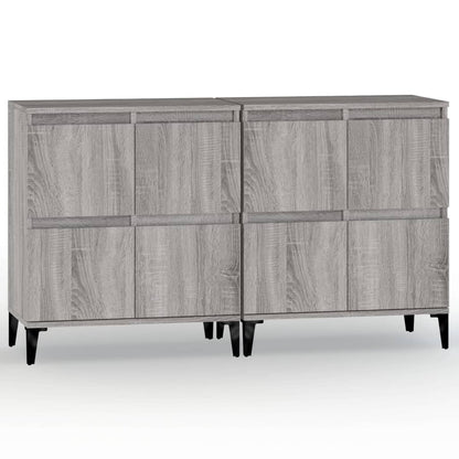 Sideboards 2 pcs Grey Sonoma 60x35x70 cm Engineered Wood