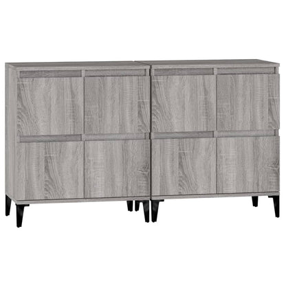 Sideboards 2 pcs Grey Sonoma 60x35x70 cm Engineered Wood