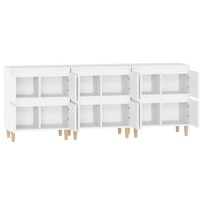 Sideboards 3 pcs White 60x35x70 cm Engineered Wood