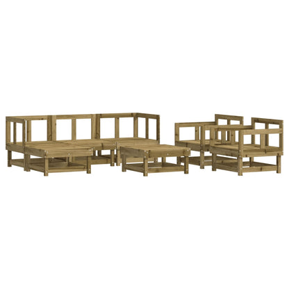 7 Piece Garden Lounge Set Impregnated Wood Pine