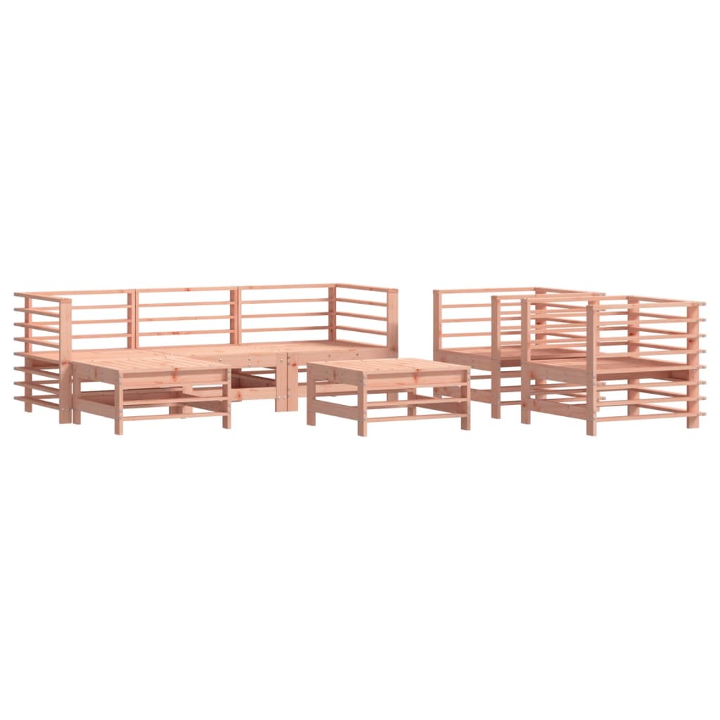 7 Piece Garden Lounge Set Solid Wood Douglas