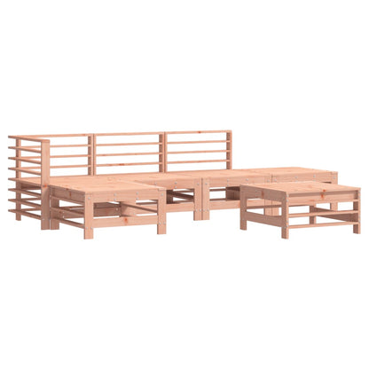 6 Piece Garden Lounge Set Solid Wood Douglas