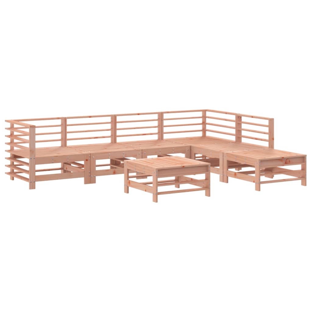 7 Piece Garden Lounge Set Solid Wood Douglas