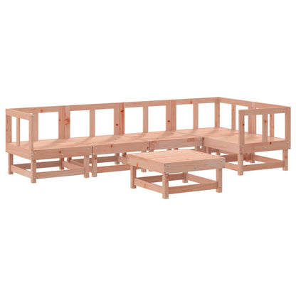 6 Piece Garden Lounge Set Solid Wood Douglas