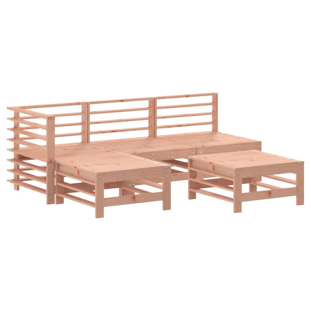 5 Piece Garden Lounge Set Solid Wood Douglas